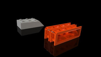 Concrete block mould - Slope